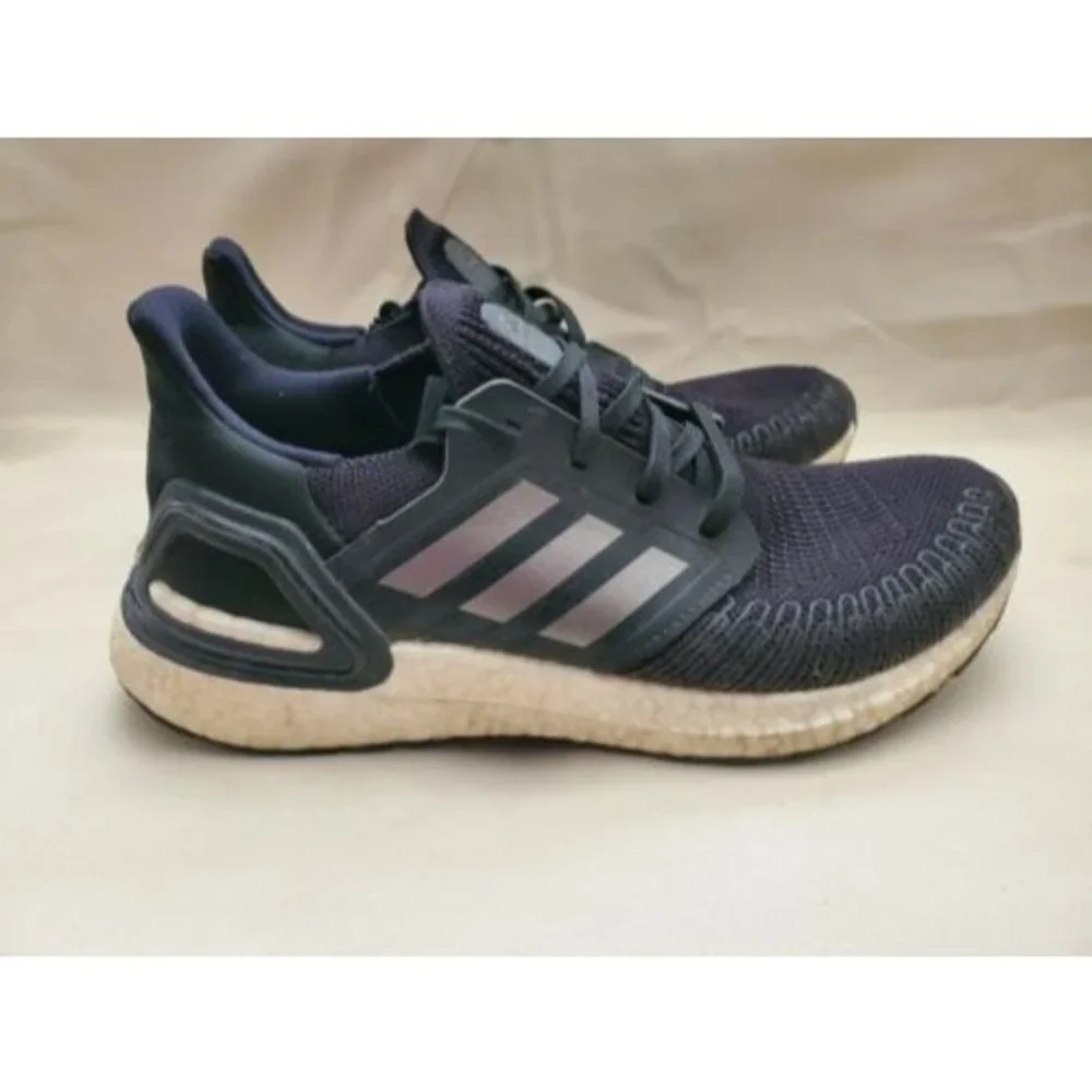 Adidas Ultra Boost 20 Youth Size 6.5 Core Black White Silver EG4862 Retail $160